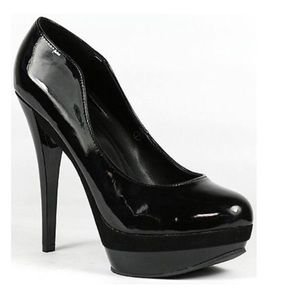 Styluxe Exposure-01 Black Patent High Heels 8